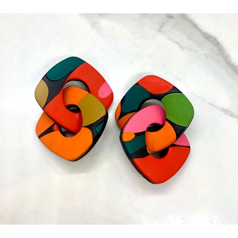 Colorful Chain Earrings